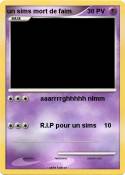 un sims mort de