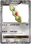 Badge triple
