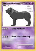 loup-mastiff gris mix loup-mastiff