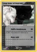 Loup blanc et loup noir Loup blanc et