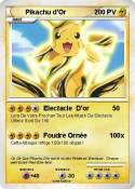 Pikachu d'Or