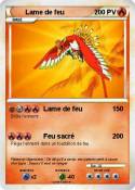 Lame de feu