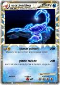 scorpion bleu