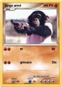 Singe armé