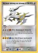 Arceus shiney ex niveau X Arceus shiney