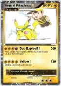 Ness et Pikachu Ness et Pikachu