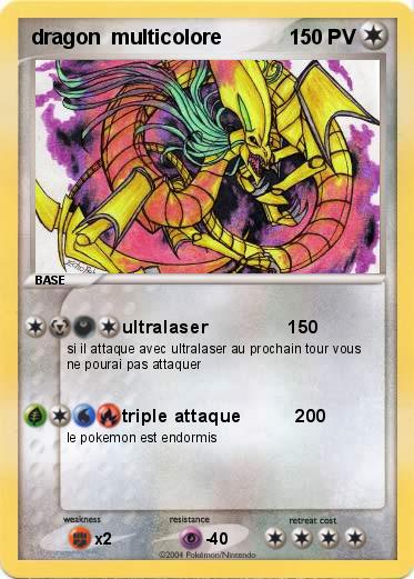 Pokemon dragon  multicolore