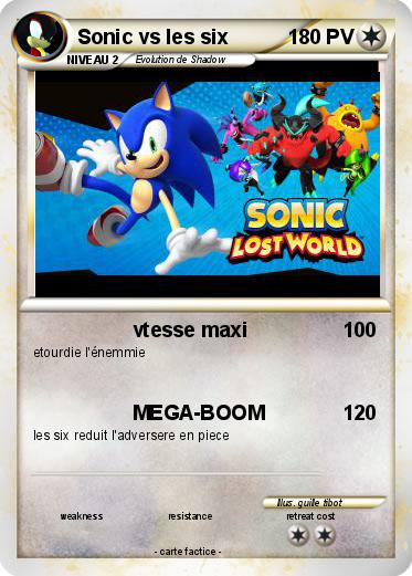 Pokemon Sonic vs les six