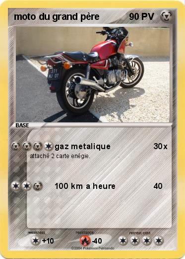 Pokemon moto du grand père