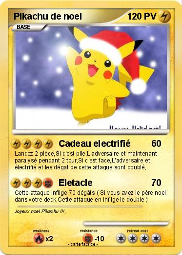 Pokemon Pikachu de noel