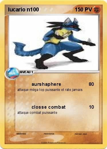 Pokemon lucario n100