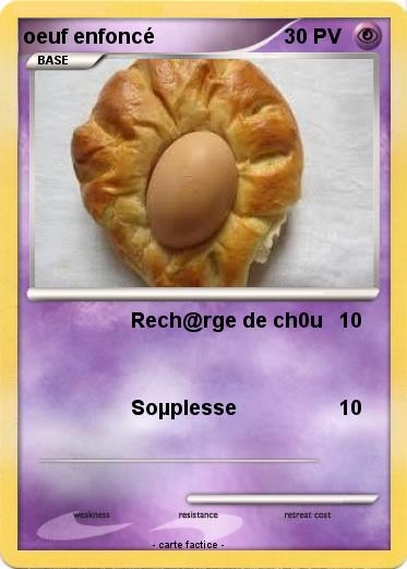 Pokemon oeuf enfoncé