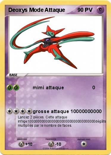 Pokemon Deoxys Mode Attaque