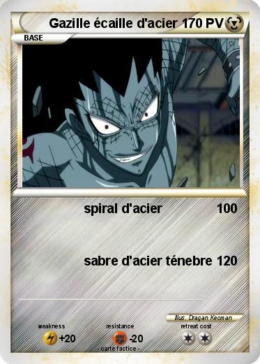 Pokemon Gazille écaille d'acier