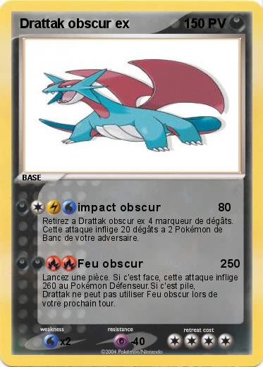 Pokemon Drattak obscur ex