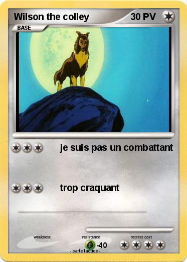 Pokemon Wilson the colley
