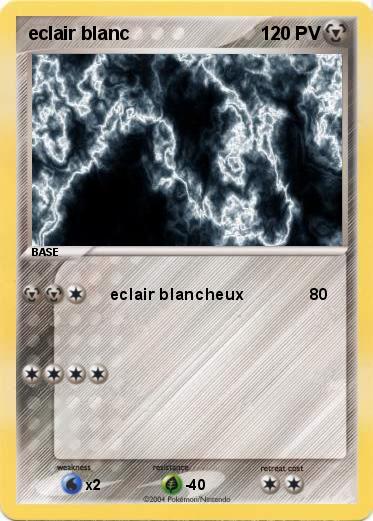 Pokemon eclair blanc