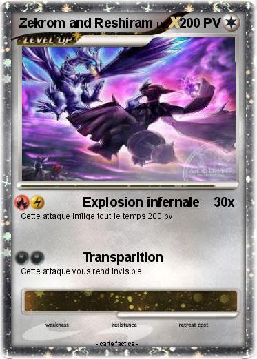 Pokemon Zekrom and Reshiram