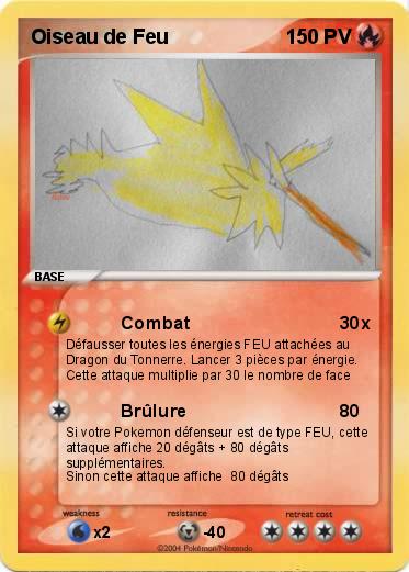 Pokemon Oiseau de Feu