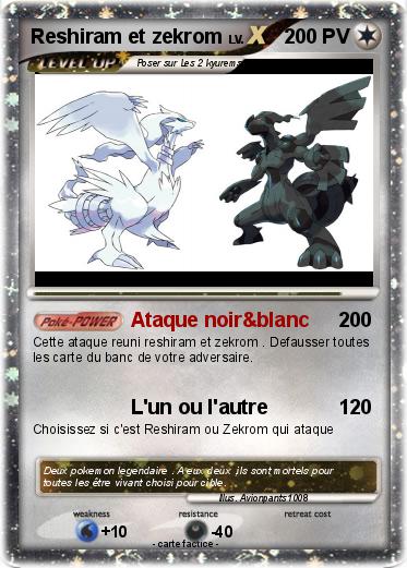 Pokemon Reshiram et zekrom