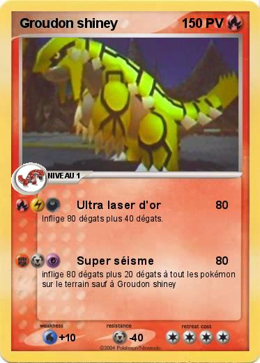 Pokemon Groudon shiney