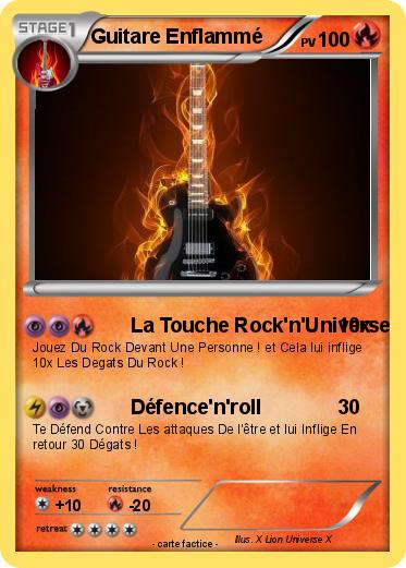 Pokemon Guitare Enflammé