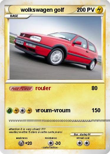 Pokemon wolkswagen golf