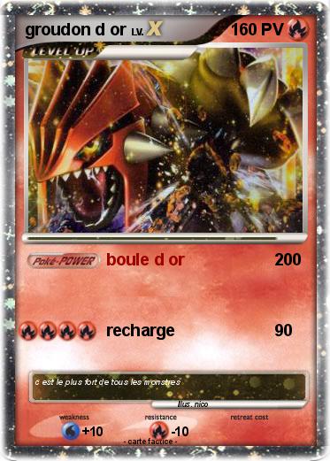 Pokemon groudon d or