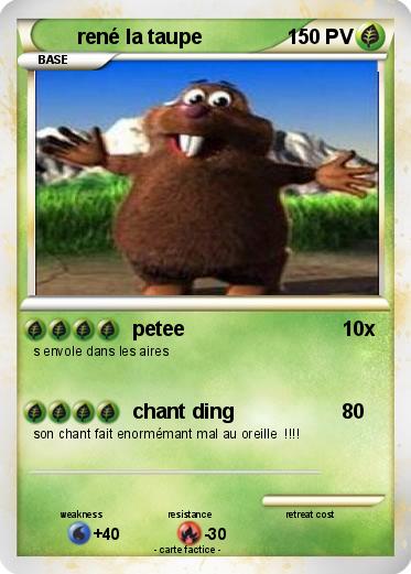 Pokemon rené la taupe