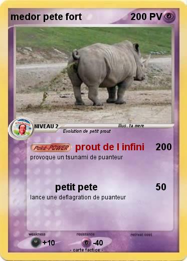 Pokemon medor pete fort