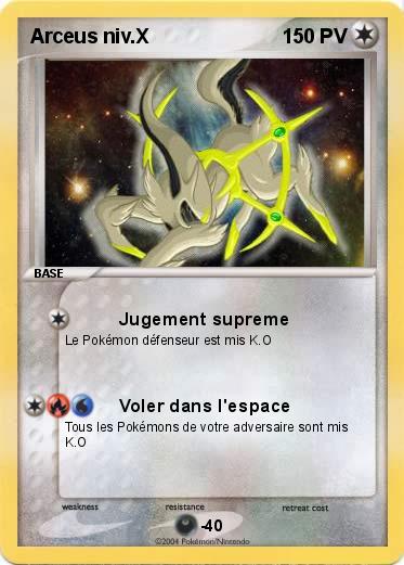 Pokemon Arceus niv.X