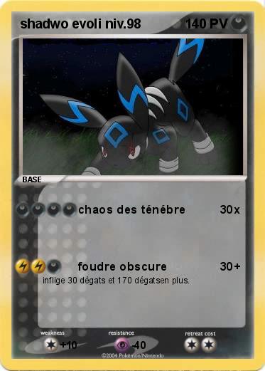 Pokemon shadwo evoli niv.98