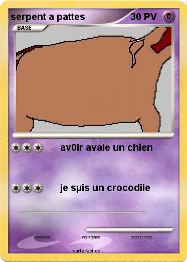 Pokemon serpent a pattes