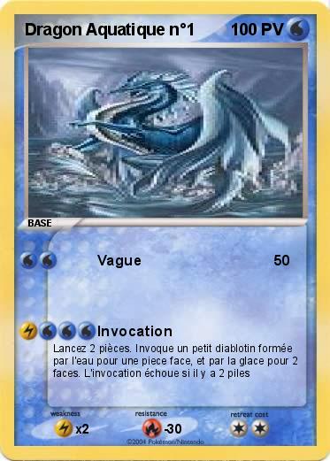 Pokemon Dragon Aquatique n°1