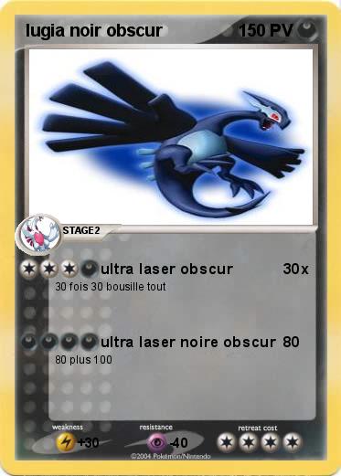 Pokemon lugia noir obscur
