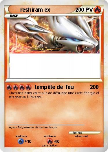 Pokemon reshiram ex