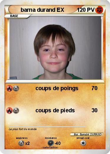 Pokemon barna durand EX
