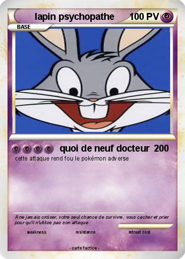 Pokemon lapin psychopathe