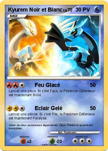 Pokemon Kyurem Noir et Blanc