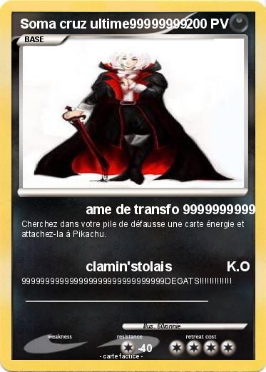 Pokemon Soma cruz ultime99999999