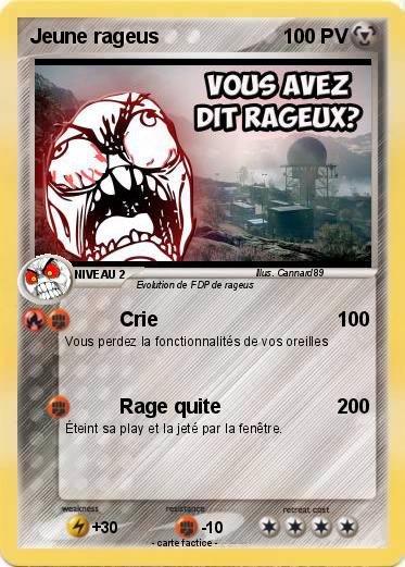 Pokemon Jeune rageus