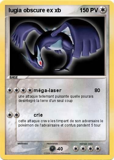 Pokemon lugia obscure ex xb
