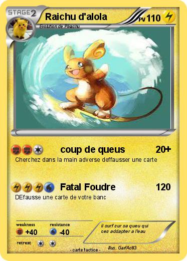 Pokemon Raichu d'alola