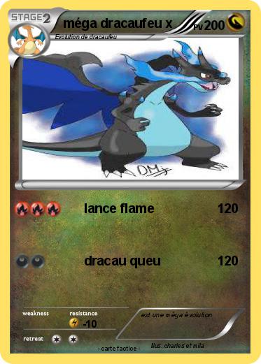 Pokemon méga dracaufeu x