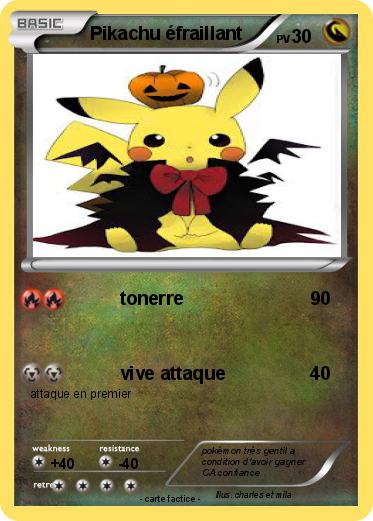 Pokemon Pikachu éfraillant