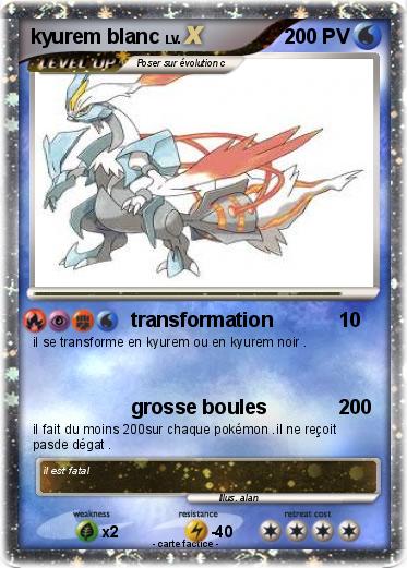 Pokemon kyurem blanc