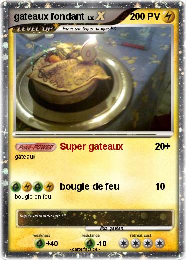 Pokemon gateaux fondant