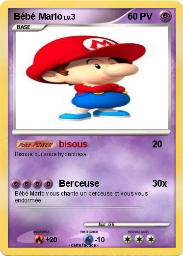 Pokemon Bébé Mario