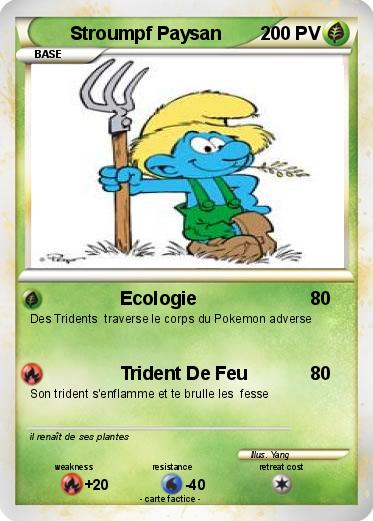 Pokemon Stroumpf Paysan