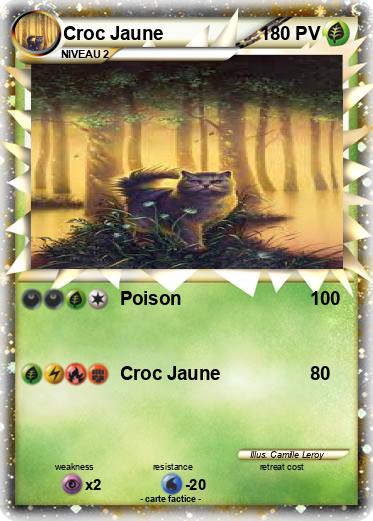 Pokemon Croc Jaune